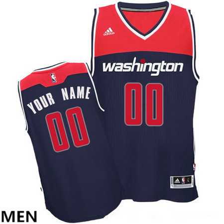 Men & Youth Customized Washington Wizards Navy Blue adidas Swingman Alternate Jersey